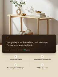 Elora Rattan Console Table - thumbnail 3