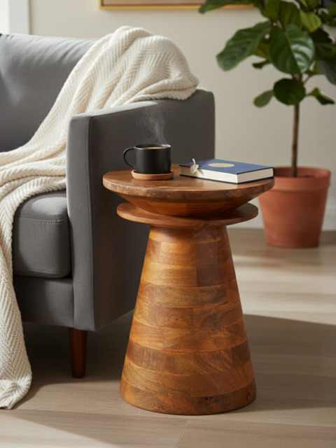 Opal Wooden Side Table - image 1