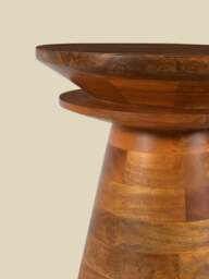 Opal Wooden Side Table - thumbnail 4