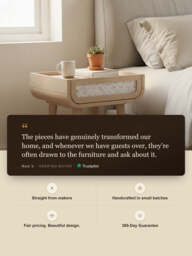 Kael Bedside Table - Natural - thumbnail 3