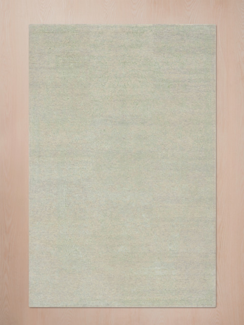 Clare Khaki Wool & Bamboo Silk Hand-Knotted Rug - Khaki - image 1