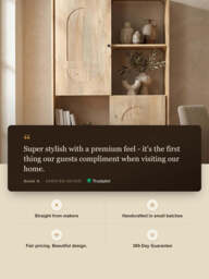 Luce Mango Wood Two Door Cabinet - thumbnail 3