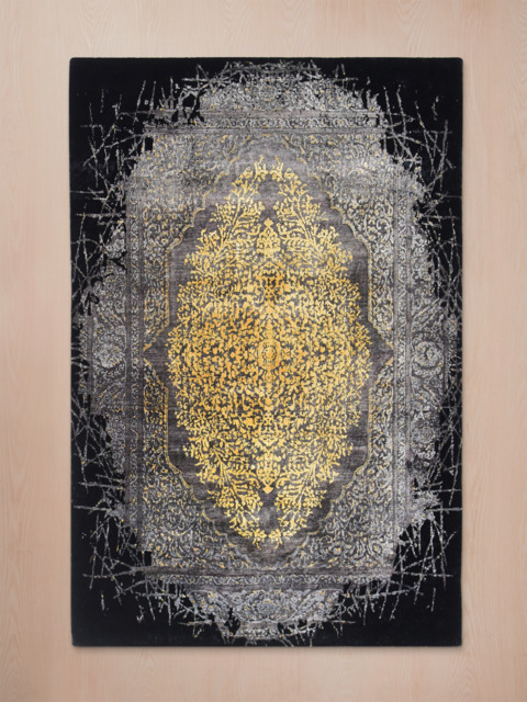 Nauheed Hand-knotted Bamboo Silk & Wool Rug - image 1