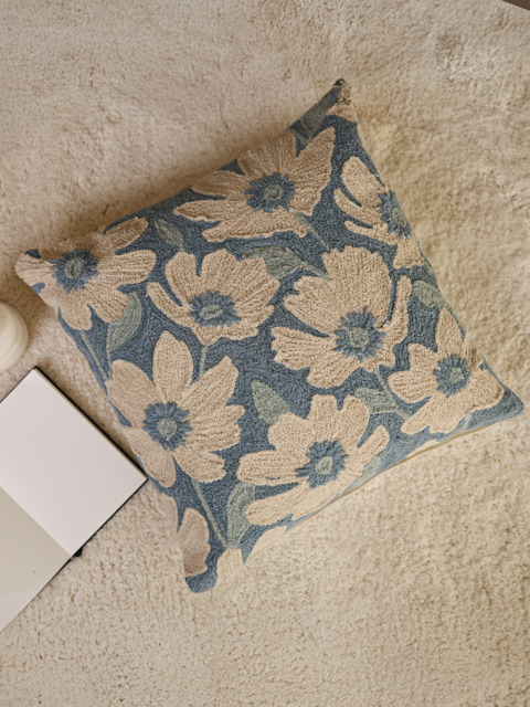 Salvia Cotton Floral Cushion - image 1