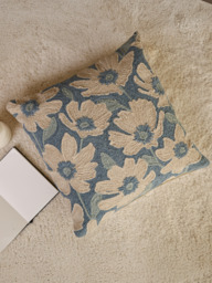 Salvia Cotton Floral Cushion - thumbnail 1