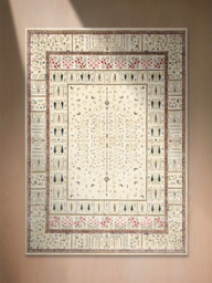 Tarev Hand-Knotted Wool & Bamboo Silk Rug - Off White - thumbnail 2
