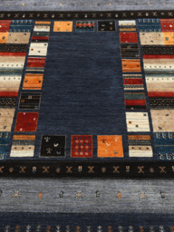 Mavan Hand-Knotted Wool Rug – Midnight Blue - thumbnail 3