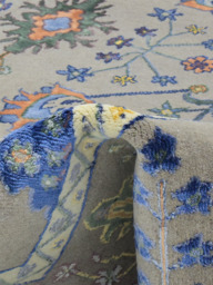 Velira Hand-Knotted Bamboo Silk Blend Rug - Brown - thumbnail 5