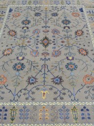 Velira Hand-Knotted Bamboo Silk Blend Rug - Brown - thumbnail 3