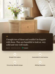 Soren Two Drawer Bedside Table - thumbnail 3