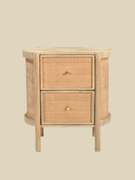 Soren Two Drawer Bedside Table - thumbnail 2