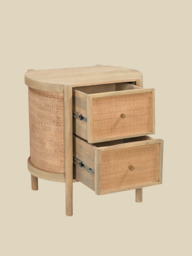 Soren Two Drawer Bedside Table - thumbnail 5