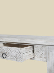 Alina Two Drawer Wooden Console Table - thumbnail 6