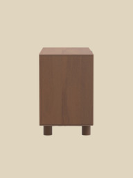 Aurea Burl Two Door Cabinet - Walnut - thumbnail 5