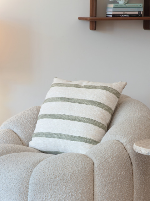Striped Whim Hand-woven Cushion - image 1