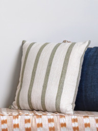 Striped Whim Hand-woven Cushion - thumbnail 3
