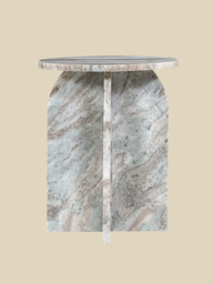Petra Grey Marble Side Table - thumbnail 2
