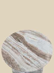 Petra Grey Marble Side Table - thumbnail 6