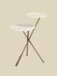 Zephyr Italian Marble Side Table - thumbnail 3