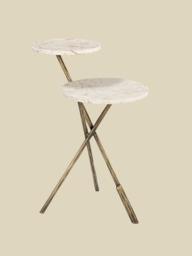 Zephyr Italian Marble Side Table - thumbnail 2