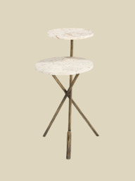 Zephyr Italian Marble Side Table - thumbnail 4