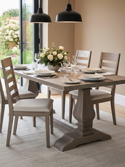 Allister Wooden Dining Table - image 1