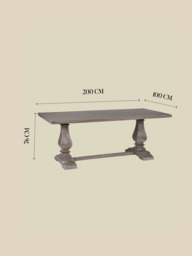 Allister Wooden Dining Table - thumbnail 6