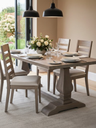 Allister Wooden Dining Table - thumbnail 1