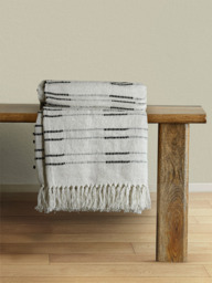 Remi Striped Cotton Throw - thumbnail 1