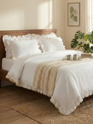 Marina Duvet Cover Set - Beige / King - 220x225 cm