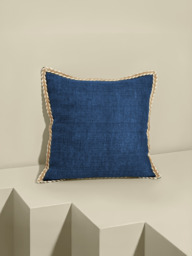 Hamir Deep Blue Hand-woven Cushion - thumbnail 2