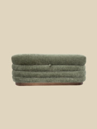 Khalia Green Storage Ottoman - thumbnail 3