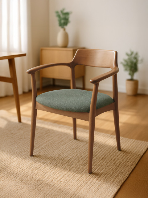 Arbor Green Upholstered Dining Chair - image 1