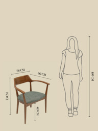 Arbor Green Upholstered Dining Chair - thumbnail 4