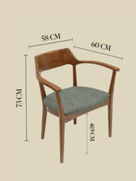 Arbor Green Upholstered Dining Chair - thumbnail 3