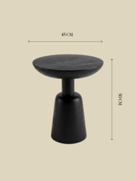 Nysa Wooden Side Table - thumbnail 5