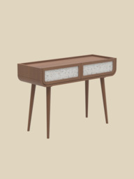 Kael Two Drawer Console Table - Walnut - thumbnail 3