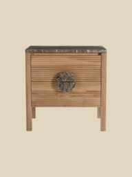 Silvan Two Drawer Bedside Table - thumbnail 2