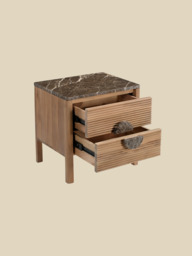 Silvan Two Drawer Bedside Table - thumbnail 5
