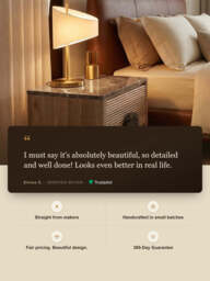 Silvan Two Drawer Bedside Table - thumbnail 3