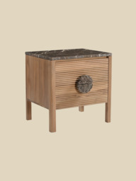 Silvan Two Drawer Bedside Table - thumbnail 3