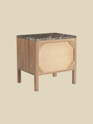 Silvan Two Drawer Bedside Table - thumbnail 4