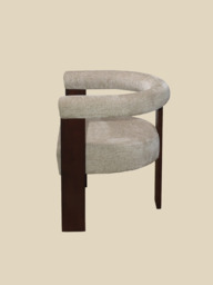 Marlowe Ivory Upholstered Dining Chair - thumbnail 5