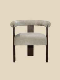 Marlowe Ivory Upholstered Dining Chair - thumbnail 3