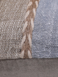 Kenil Blue Hand-woven Cushion - thumbnail 4