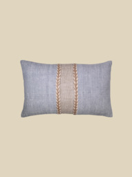 Kenil Blue Hand-woven Cushion - thumbnail 2