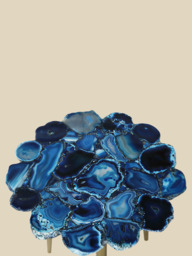 Damon Agate Side Table - Blue - thumbnail 4