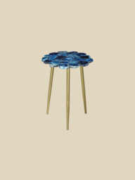 Damon Agate Side Table - Blue - thumbnail 2