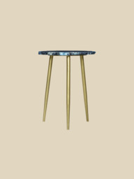 Damon Agate Side Table - Blue - thumbnail 3