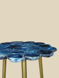 Damon Agate Side Table - Blue - thumbnail 5